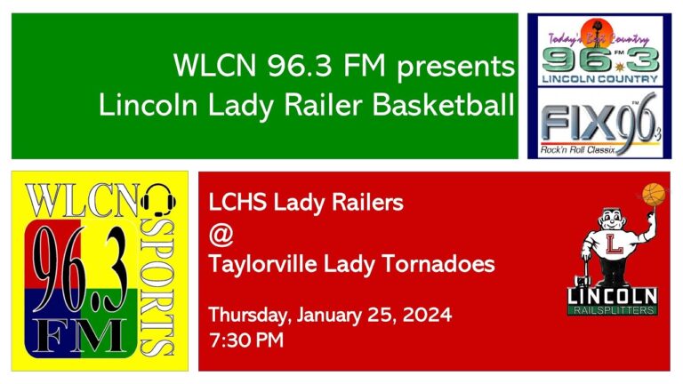 1/25/24 – LCHS Lady Railer basketball @ Taylorville