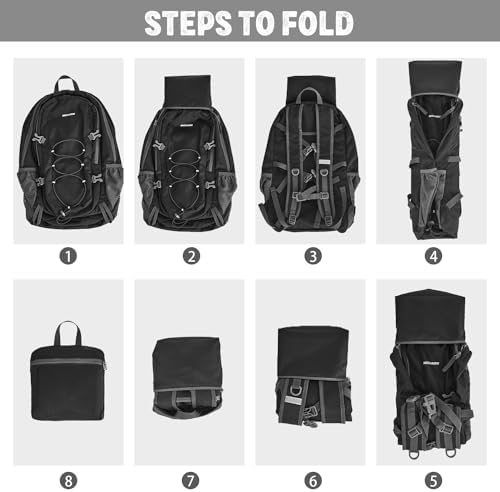 BECOJADDE 40L Lightweight Hiking Backpack for Travel, Packable Daypack ...