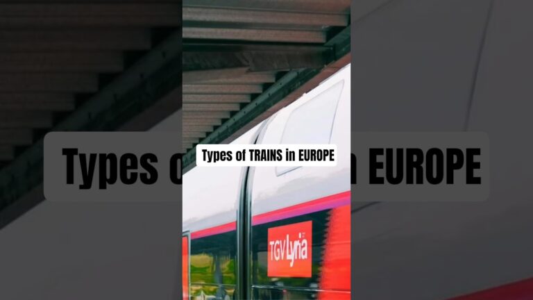 First Time in Europe? Understand These Trains First