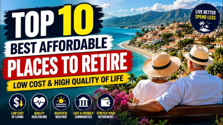 Top 10 Best Affordable Places to Retire (Low Cost & High Quality of Life)